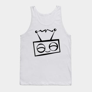 Cute Little Radio With Antennas Doodle Art Tank Top